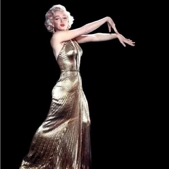 1970s New Leaf by Samir Marilyn Monroe Travilla inspired Lurex dress - Picture 5 of 5